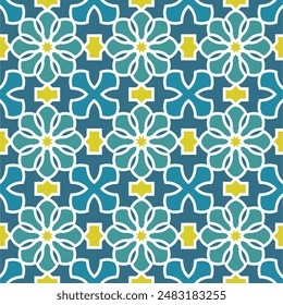 Beautiful Symmetrical Ornamental Pattern for Islamic Art