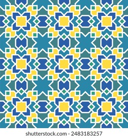 Beautiful Symmetrical Ornamental Pattern for Islamic Art