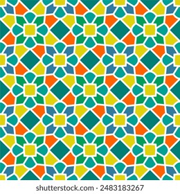 Beautiful Symmetrical Ornamental Pattern for Islamic Art