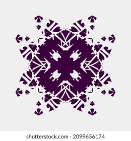 hermosa y simétrica ilustración vectorial para decorar lugares públicos o muros de construcción