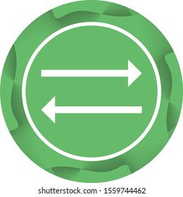 Beautiful Synce Glyph Vector Icon
