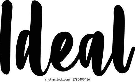 Hermoso texto de sinónimos. Sólo una sola palabra. Tee gráfico imprimible. Dibujo de diseño para impresión. Ilustración vectorial. Colorido. Estilo de caligrafía dibujado a mano. Negro y blanco