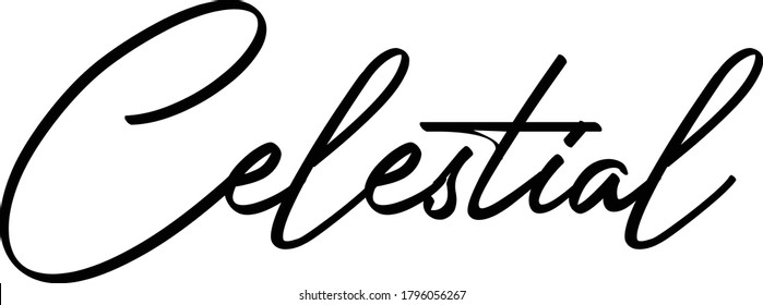 Hermoso texto de sinónimos. Sólo una sola palabra. Tee gráfico imprimible. Dibujo de diseño para impresión. Ilustración vectorial. Colorido. Estilo de caligrafía dibujado a mano. Negro y blanco