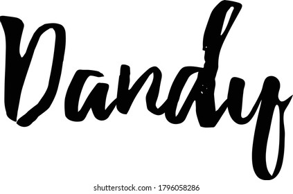 Schöner Synonym-Text. Nur ein einziges Wort. Druckbarer Grafiktee. Design-Doodle für den Druck. Vektorgrafik. Farbenfroh. Handgezeichneter Kalligrafiestil. Schwarz-Weiß