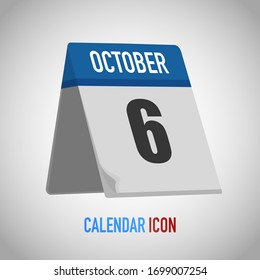 Beautiful table style calendar. Date, day, month. Vector illustration background for reminder, app, UI, event, holiday, office document, icon, logo. isolated flat object and symbol. year collection