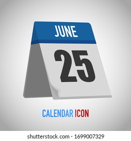Beautiful table style calendar. Date, day, month. Vector illustration background for reminder, app, UI, event, holiday, office document, icon, logo. isolated flat object and symbol. year collection