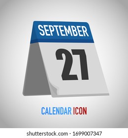 Beautiful table style calendar. Date, day, month. Vector illustration background for reminder, app, UI, event, holiday, office document, icon, logo. isolated flat object and symbol. year collection