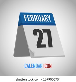 Beautiful table style calendar. Date, day, month. Vector illustration background for reminder, app, UI, event, holiday, office document, icon, logo. isolated flat object and symbol. year collection