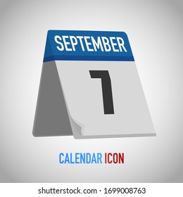 Beautiful table style calendar. Date, day, month. Vector illustration background for reminder, app, UI, event, holiday, office document, icon, logo. isolated flat object and symbol. year collection