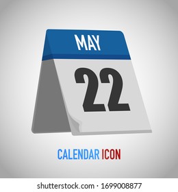 Beautiful table style calendar. Date, day, month. Vector illustration background for reminder, app, UI, event, holiday, office document, icon, logo. isolated flat object and symbol. year collection