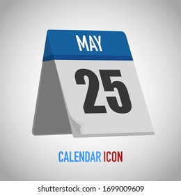 Beautiful table style calendar. Date, day, month. Vector illustration background for reminder, app, UI, event, holiday, office document, icon, logo. isolated flat object and symbol. year collection