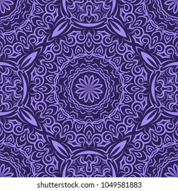Beautiful tablecloth. Seamless lace pattern with geometric . floral element. Vector illustration. color
