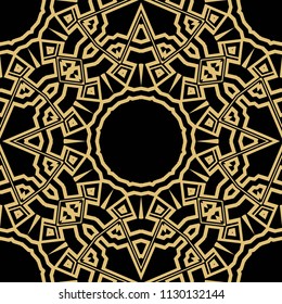 Beautiful tablecloth. Seamless lace pattern with geometric, floral element. Vector super illustration
