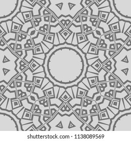 Beautiful tablecloth. Seamless lace pattern with geometric, floral element. Vector super illustration