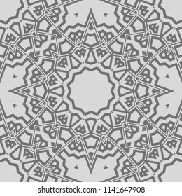 Beautiful tablecloth. Seamless lace pattern with geometric, floral element. Vector super illustration