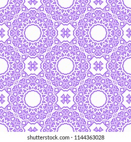 Beautiful tablecloth. Seamless lace pattern with geometric, floral element. Vector super illustration