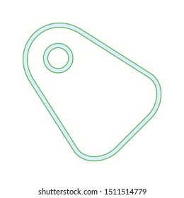 Beautiful Tag vector line icon