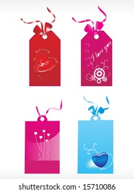 beautiful tags with love set 2