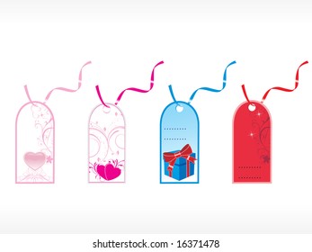 beautiful tags with love set