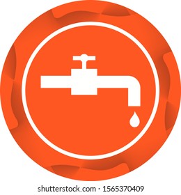 Beautiful Tap Glyph Vector Icon