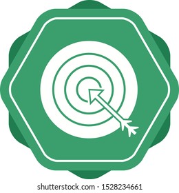 Beautiful Target Vector Glyph icon