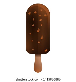 beautiful tasty cartoon ice cream icon, vector illustration