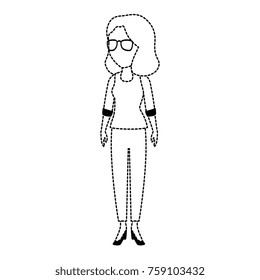 beautiful teacher female avatar character