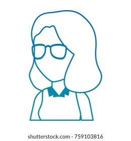 beautiful teacher female avatar character