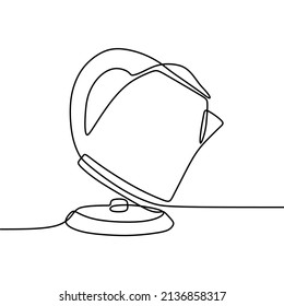 beautiful teapot drawing single line art