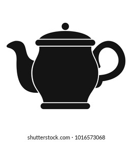 Beautiful teapot icon. Simple illustration of beautiful teapot vector icon for web