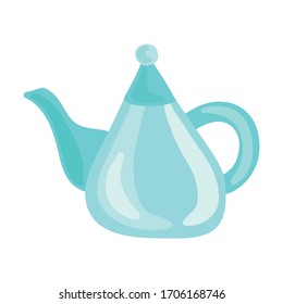 Beautiful teapot water drop. Vector illustration