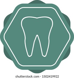 Beautiful teeth vector line icon