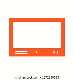 Beautiful Televison Set Glyph Vector Icon