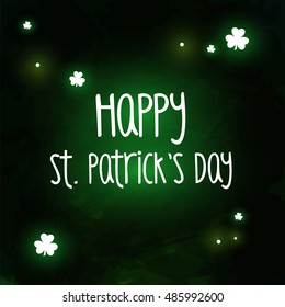 Beautiful template card for St. Patrick's Day 