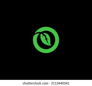 A beautiful template for a logo on the theme of ecology