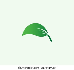 A beautiful template for a logo on the theme of ecology.
