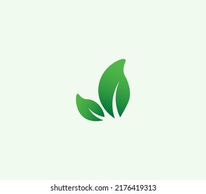 A beautiful template for a logo on the theme of ecology.