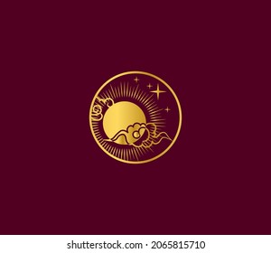 A beautiful template on the theme of Asian art