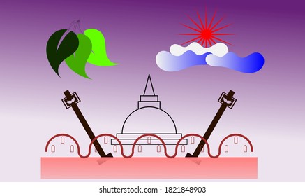 Beautiful Temple Concept Art Work