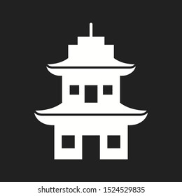 Beautiful Temple Vector Glyph Icon