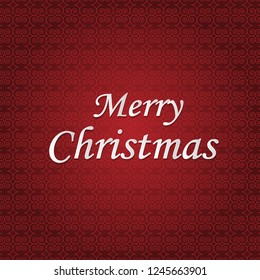 Beautiful text design of Merry Christmas on red color background. vector illustration