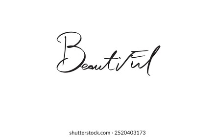 Hermoso texto escrito a mano caligrafía guión belleza mujer mujer chica persona estilo de vida moda hermosa mano escrita joven cosmético verano otoño invierno objeto de publicidad feliz celebrar