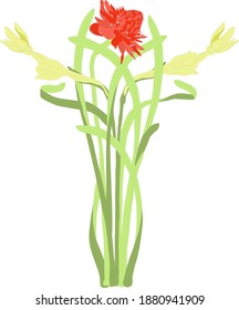 Beautiful Thai flower art nouveau