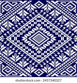 Hermoso patrón tailandés sin fisuras, Pixel de tela, diseño de moda, Abstractas diseño de patrón geométrico étnico para fondo o Fondo de pantalla 
