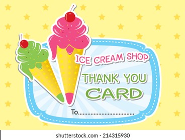 Beautiful thank you card for your customer.