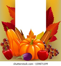 Beautiful Thanksgiving and Autumn Background