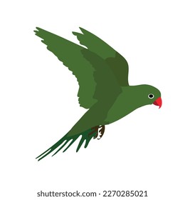 A beautiful Tia bird--vector trecing art