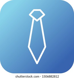 Beautiful Tie vector line icon
