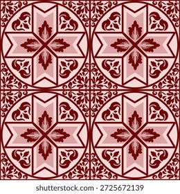 Hermosos diseños de azulejos causan un bonito mosaico que es adecuado para el suelo de hermosas casas, habitaciones, salas, cafés, hoteles y otras arquitecturas y pueden ser antes del diseño textil, como la ropa