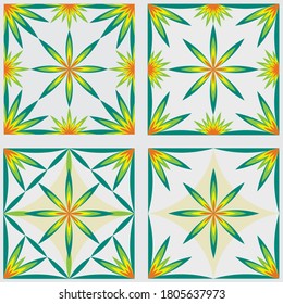 Beautiful Tiles Abstract Background Design